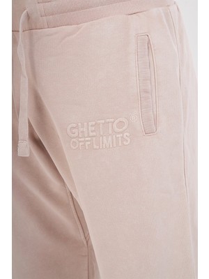 Ghetto Off Limits Yıkamalı Jogger Açık Bej