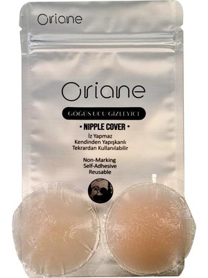 Oriane Göğüs Ucu Gizleyici Silikon Ten Yuvarlak – Nipple Cover 2'li Set