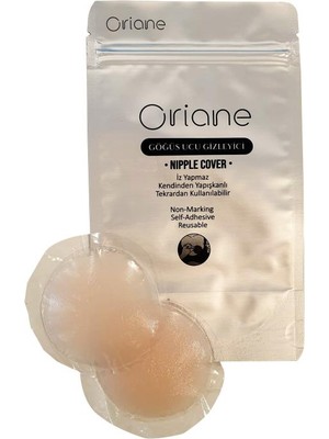 Oriane Göğüs Ucu Gizleyici Silikon Ten Yuvarlak – Nipple Cover 2'li Set