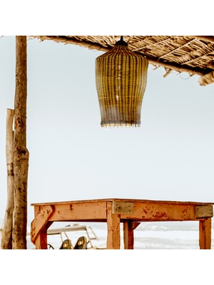 Bambu Aydınlatma Rattan Avize: Salash