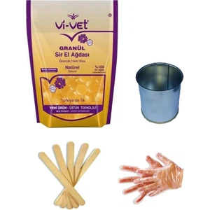 Vivet Granül Ağda Natürel Yedek 250 gr (Boncuk Ağda) Cezve