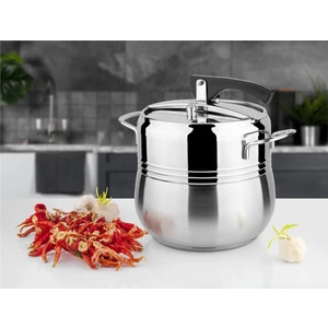 Premium Silver Çelik Düdüklü Tencere Metal Kulp 6 Lt K.701509