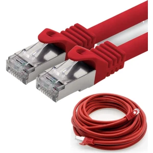 CAT7 S/FTP Ethernet (Network, LAN) Kablosu, Kırmızı, 1 metre