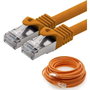 CAT7 S/FTP Ethernet (Network, LAN) Kablosu, Turuncu, 1 metre
