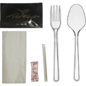Tek Kullanımlık 6’lı Lüks Çatal Kaşık Seti 500 Lü