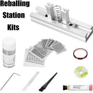 Guangdong Spirit Bga Reballing Station + 10X Çelik Şablon Şablonları + 0.6mm Lehim Topları Kitleri -(Yurt Dışından)