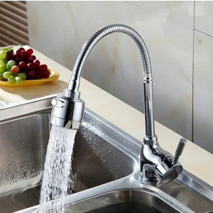 2 Fonksiyonlu Uzun Krom Lavabo Mutfak Eviye Kubarı