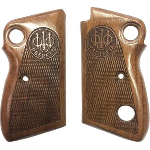 Beretta Çift Düğmeli 71 72 75 Uyumlu Özel Üretim Ceviz Ağacından El Yapımı Tabanca Kabzası Ars.06