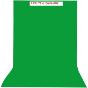 Greenbox Green Screen (1.5X3 m) Chromakey Yeşil Fon Perde Youtuber