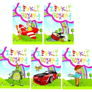 3-6 Yaş Zevkli Boyama Kitapları 5 Li