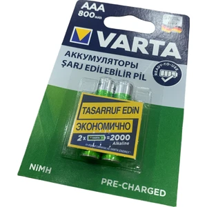 Ata Elektronik Şarzlı Ince Pil Varta 800 Ince Aaa Şarj Edilebilir Pil - Fenerler Için Aaa Ince Şarzlı Pil Aaa