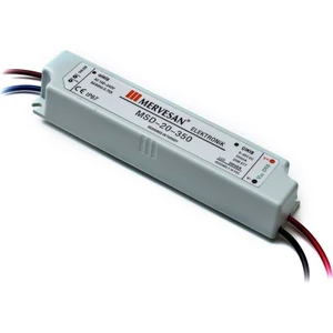 MSDRW-20350 - 20W - 3-48V 350MA IP67 Sabit Akım LED Sürücü Driver