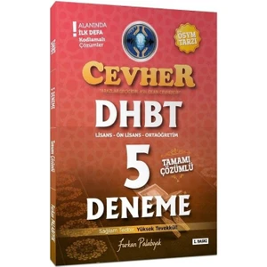 Tahayyül Yayınları Tahayyül 2022 Dhbt Cevher 5 Deneme Çözümlü - Furkan Palabıyık