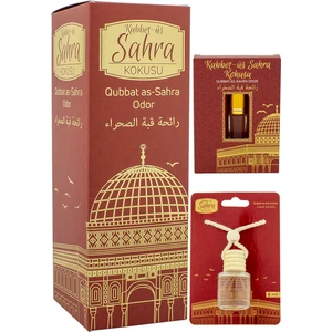 Kubbetüs Sahra Kokusu 400ML Sprey ve Kubbetüs Sahra Kokusu 8 ml Araba Kokusu Cam Şişe ve Kubbetüs Sahra Alkolsüz Esans 3ml