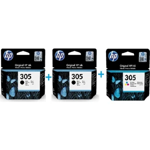 Hp 305 Siyah 3 Lü Paket Set