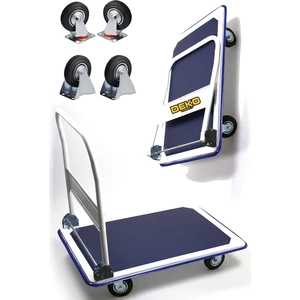 Katlanır Sap Koli Yük Çuval Paket Taşıma El Arabası 4 Tekerlek Platformlu Taşıma Arabası Max 300 kg