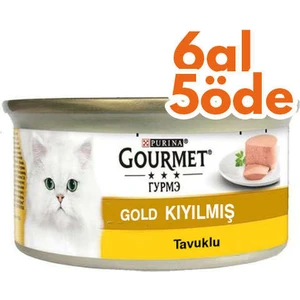Gold Kıyılmış Tavuklu Konserve Kedi Maması 85 gr