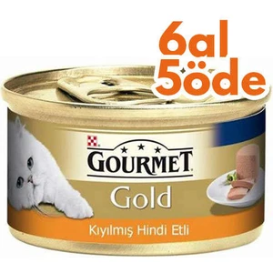 Gold Kıyılmış Hindi Etli Kedi Konservesi 85 gr