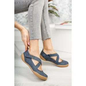 Pedli Lacivert Cilt Ayakkabı