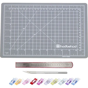A3 Gri Renk Çift Taraflı Hobi Kesim Matı Tablası Set 45CMX30CM