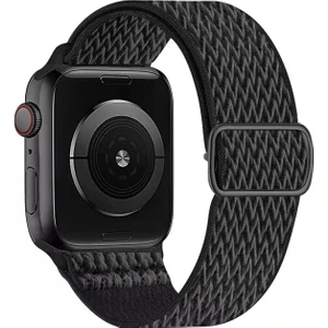 Apple Watch Uyumlu Saat Bandı ( 42-44-45 Mm)Ayarlanabilir Elastik Solo Döngü Kordon
