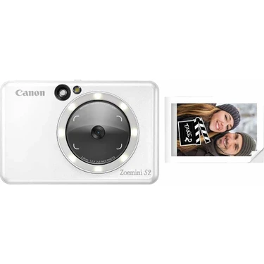 Canon Zoemini S2 8 MP Şipşak Fotoğraf Makinesi Beyaz Bluetooth Bağlantı Özellikleri