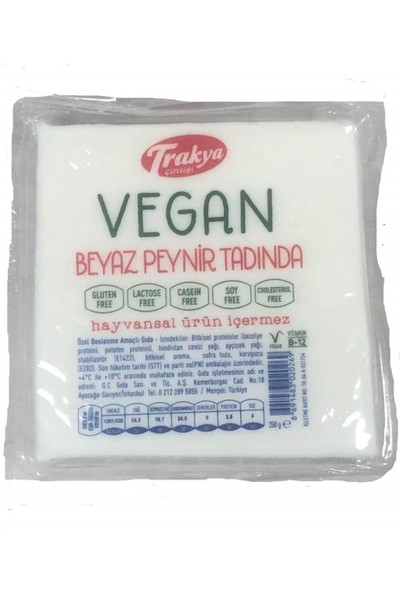 Trakya Çiftliği Vegan Beyaz Peynir (Glutensiz) 250 gr