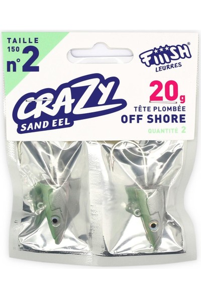 Fiiish Crazy Sandeel CSE150/2 CSE221 20GR Off Shore Jig Head