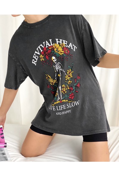 365 Gün Moda Revival Heat Yıkamalı T-Shirt