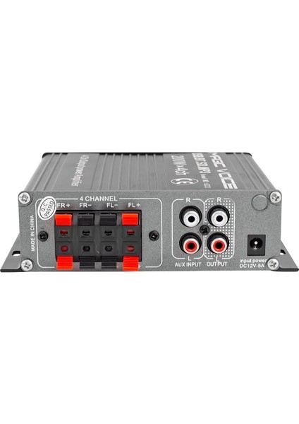 Magıcvoıce Mv 6222 Asansör Motosiklet Mini 12V Anfisi 200W 4 Kanal Uk/usb/sd (Pazarcı Anfisi)