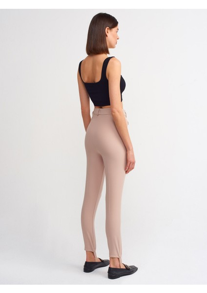 70311 Yüksek Bel Pantolon-Bej