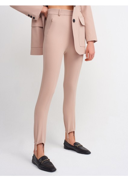 70311 Yüksek Bel Pantolon-Bej