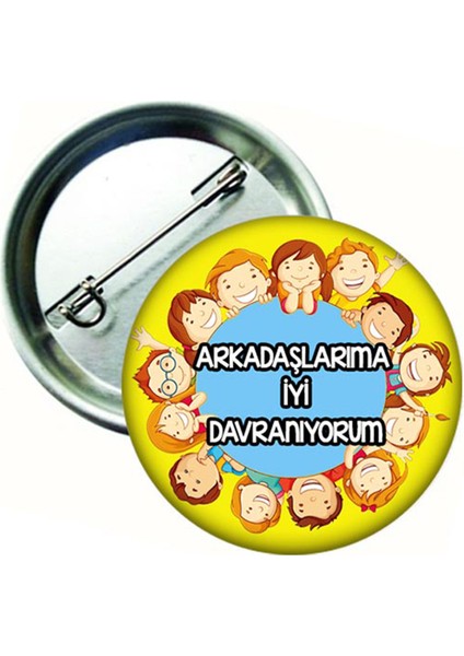 Arkadaşlarıma Iyi Davranıyorum Rozeti