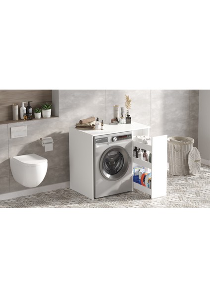 Siena Çamaşır Makinesi Dolabı Çekmeceli Beyaz Sa1-W modelleri