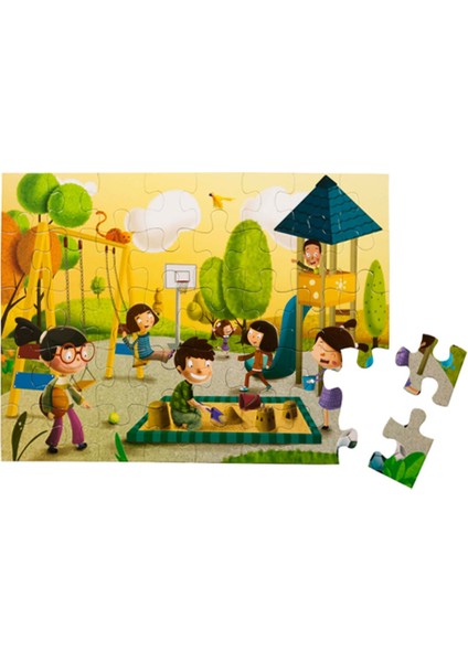 Eolo +4 Yaş Şehirde ve Parkta 2'li Puzzle Set (Eolo)