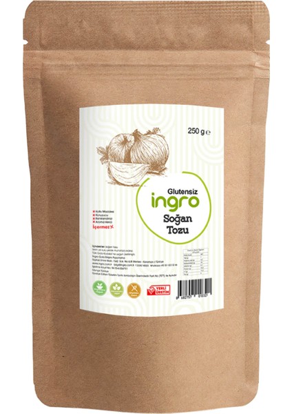 Ingro Glutensiz Soğan Tozu 250 G