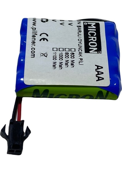 4.8V 800 Mah Aaa Uzaktan Kumandalı Şarjlı Araba Pili (Bataryası)