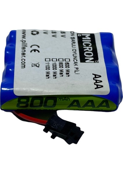 4.8V 800 Mah Aaa Uzaktan Kumandalı Şarjlı Araba Pili (Bataryası)