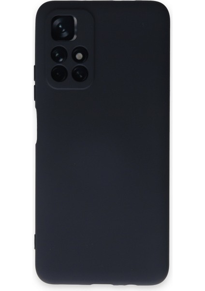 Xiaomi Redmi Note 11 Kapak Kamera Korumalı Içi Kadife Lansman Silikon Kılıf - Koyu Mavi