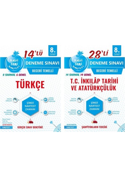 8. Sınıf (Mavi Seri) Türkçe İnkılap Tarihi ve Atatürkçülük LGS Deneme Seti