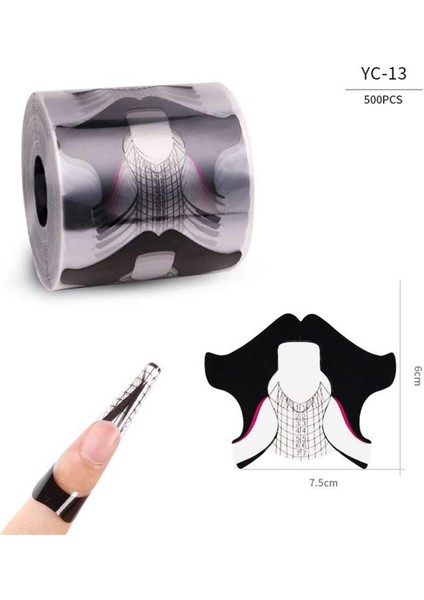 500'LÜ Plastik Protez Tırnak Şablonu YC13 fiyatları