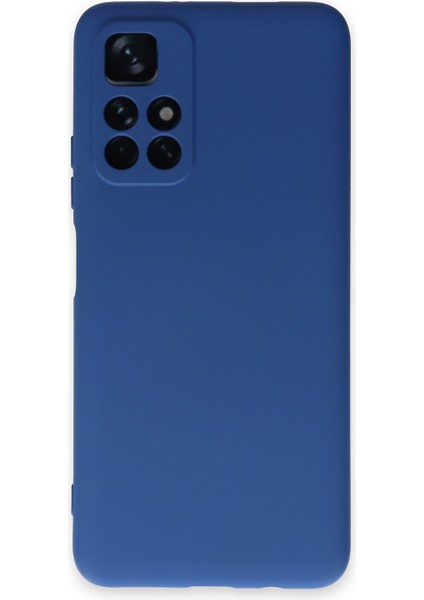 Xiaomi Redmi Note 11 Kapak Kamera Korumalı Içi Kadife Lansman Silikon Kılıf - Lacivert