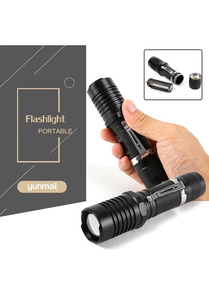 Elfeland 3xt6 LED El Feneri 5 Mod Zumlanabilir Lamba 18650/AAA Şarj Seti (Yurt Dışından) modelleri