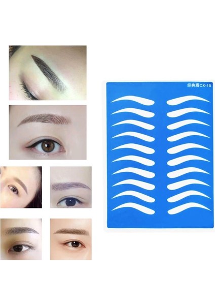 Çalışma Lateksi Kaş Desenli Microblading 3 Adet