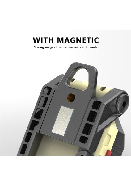 USB Şarj Edilebilir Cob Çalışma Işığı Taşınabilir LED El Feneri Ayarlanabilir Su Geçirmez Kamp Feneri Kırmızı ve Mavi Işıklı Mıknatıs Tasarımı (Yurt Dışından) fiyatları