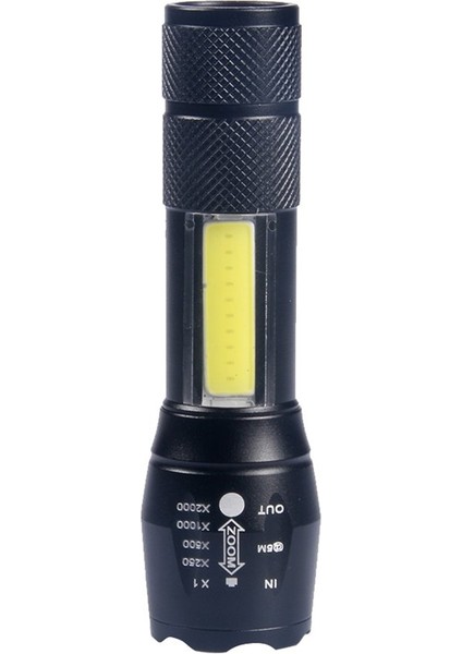 Te E61 Taktik LED El Feneri Teleskopik El Feneri Taşınabilir Güçlü Pratik (Yurt Dışından) fiyatları