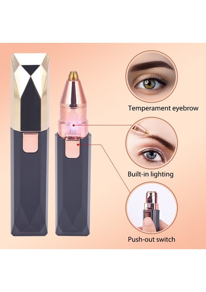 Kadın Elektrikli Kaş Düzeltici 2 In 1 Pil Epilatör Taşınabilir Yüz Saç Çıkarıcı Makyaj Ağrısız Mini Göz Kaş Tıraş Makinesi Jilet (Yurt Dışından) modelleri
