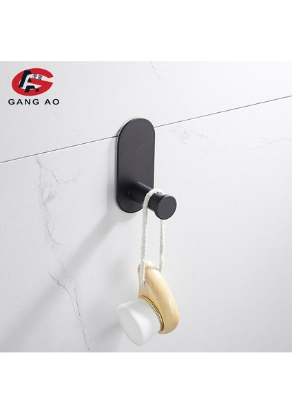 4-Piece Setmatte Siyah Çift Havlu Barları Banyo Havlu Askı Uzay Alüminyum Banyo Aksesuarları Havlu Askısı Havlu Yüzük Tuvalet Fırçası | Banyo Donanım Setleri (Yurt Dışından)