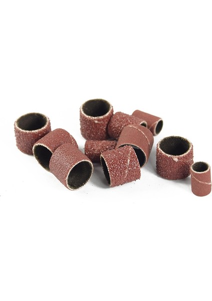 338PCS 60 120320 Zımpara Bandı 3/8 1/4 1/2 Lastik Mandrelli ve 11 Adet Yuvarlak Çelik Delikli Punch Seti, 1-11MM