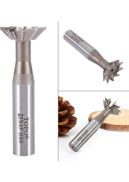 10-25MM 45°60° Derece Hss Düz Şaft Kırlangıç Yuvalı Kesici Parmak Freze Cnc Bit(Yurt Dışından) fiyatları